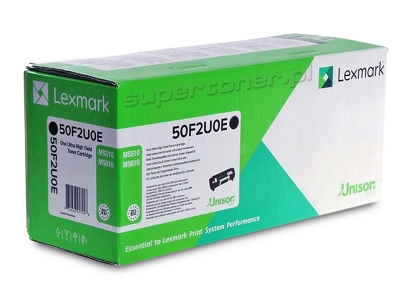 Oryginalny toner korporacyjny Lexmark 50F2U0E (502UE) do drukarek Lexmark MS510, Lexmark MS510dn, Lexmark MS610, Lexmark MS610dn, Lexmark MS610de, Lexmark MS610dte. Wydajność kasety z tonerem wynosi 20000 stron zgodnie z normą ISO/IEC 19752.