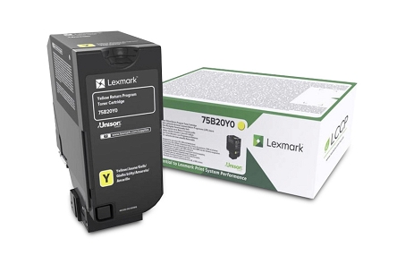 Oryginalny toner do drukarek Lexmark CS727 CS727de CS728 CS728de CS728dne CX727 CX727de Żółty/Yellow (75B20Y0) 10000 stron.