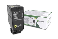 Oryginalny toner Lexmark CS727 CS728 CX727 Żółty (75B20Y0) 10000 stron