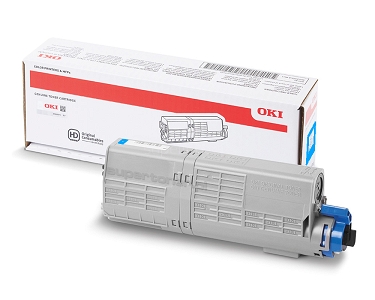 OKI 46490607 oryginalny toner do drukarki OKI C532dn C542dn MC563dn MC573dn Błękitny (Cyan) o wydajności 6000 stron. Wydajność tonera według normy ISO/IEC 19798.