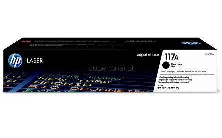 Oryginalny toner HP 117A W2070A do drukarki HP Color LaserJet 150a 150nw, HP Color LaserJet MFP 178nw 178nwg, HP Color LaserJet MFP 179fnw 179fwg Czarny o standardowej wydajności 1000 stron