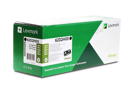 Oryginalny toner Lexmark MX710de, Lexmark MX710dhe, Lexmark MX711de, Lexmark MX711dhe, Lexmark MX810dxfe, Lexmark MX810dxme, Lexmark MX810dxpe, Lexmark MX810dpe, Lexmark MX810dfe, Lexmark MX810dme, Lexmark MX811dxme, Lexmark MX811dfe, Lexmark MX811dme, Lexmark MX811dpe, Lexmark MX811dxpe, Lexmark MX811dxfe, Lexmark MX812dpe, Lexmark MX812dfe
Lexmark MX812dxpe, Lexmark MX812dxfe Lexmark MX812dme, Lexmark MX812dxme (62D2H00, 622H). Wydajnośc tonera 25000 stron wg normy ISO/IEC 19752.