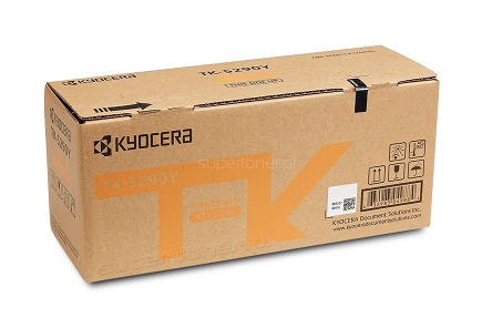Oryginalny toner Kyocera ECOSYS P7240 P7240cdn Żółty/Yellow (TK-5290Y, 1T02TXANL0). Wydajność 13000 stron przy pokryciu tonerem 5%.