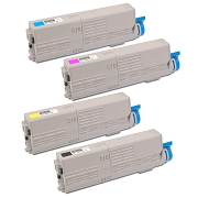 Zamienne tonery OKI C532 CMYK (46490607, 46490606, 46490605, 46490608) 4 szt. PRECISION