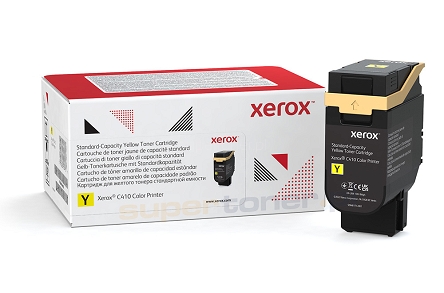 Oryginalny toner Xerox C410 DN VersaLink C415 MFP Żółty 006R04680 o standardowej wydajności 2000 stron. Wydajność deklarowana zgodnie z normą ISO/IEC 19798.